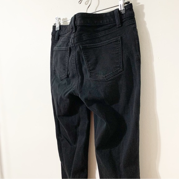 Talbots Slim Ankle Jeans Black Wash Denim Five Pocket Styling Size 4 🖤 - Picture 5 of 9
